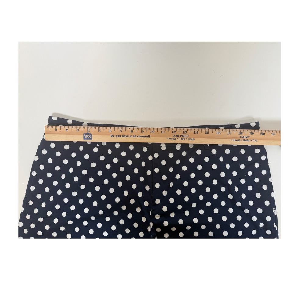 Lauren Ralph Lauren Shorts Women's 18 Polka Dot Stretch Cotton Navy White‎ - Picture 7 of 8